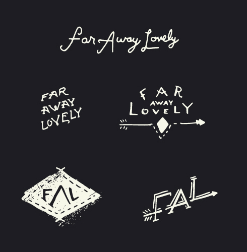 hand drawn logos by Joel Barbour