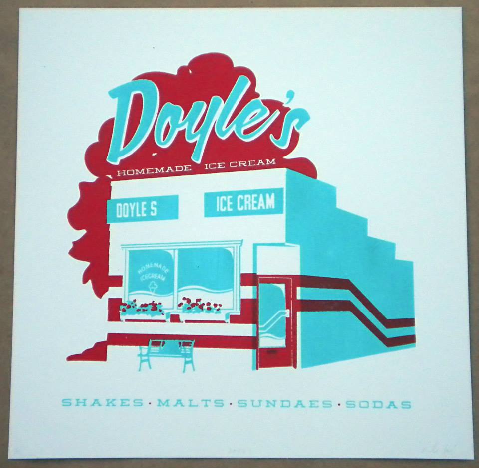Doyle's Ice Cream Spokane print by Derrick King