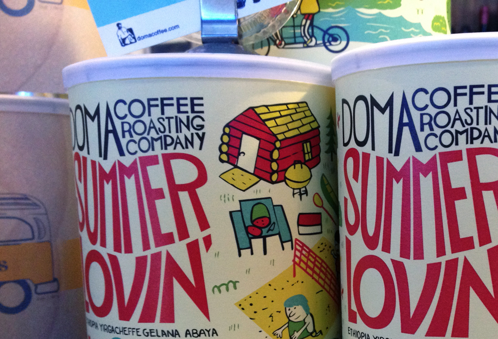 Doma Coffee cans by Josh Quick
