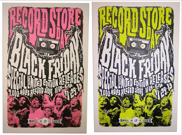 Record Store Day print by Derrick King